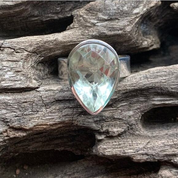 Sterling Silver and Prasiolite Ring - Picture 2 of 4